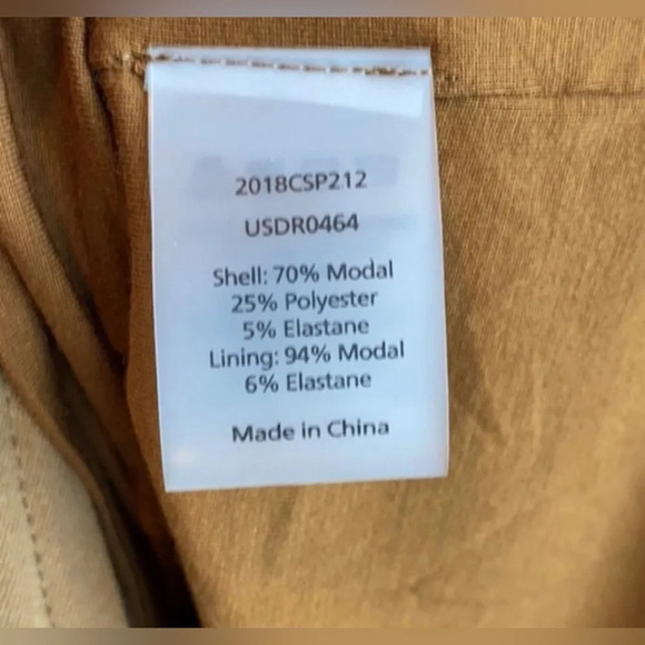 Universal Standard Rachel Ruched Midi Dress Caramel Brown Sleeveless Size 14/16 - Picture 12 of 13